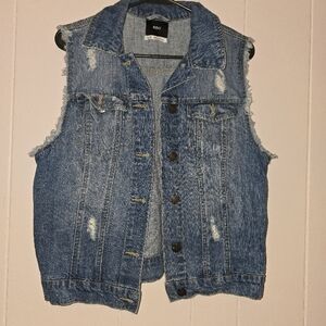 BDG Blue Denim Vest